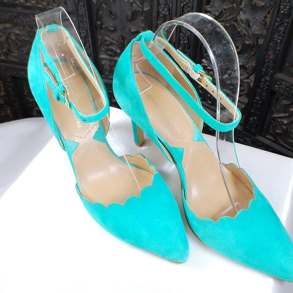 Womens Adrienne Vittadini Turquoise Heels, Size 7
